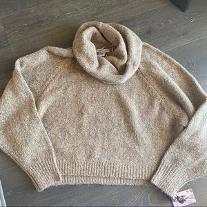 Sincerely Jules Cropped Cowl Neck Sweater